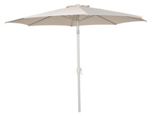 Parasoll Ø300 cm sandgrå m/sveiv og tilt - Sunlife